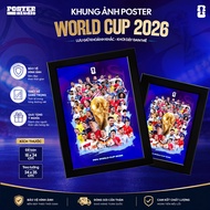 World Cup 2026 poster photo frame includes 2 sizes for tabletop 18x24cm and wall hanging 24x35cm inc