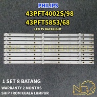 PHILIPS 43PFT4002S/98 43PFT5853/68 TV LED BACKLIGHT BARU / READY STOCK 43PFT4002 43PFT4002S 43PFT585