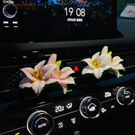 TOUCHMALL Car Air Outlet Perfume Clip Lily Shape Car Air Freshener Peach Blossom Aroma Diffuser Car 