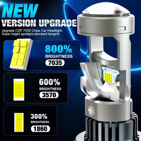 2pcs H7 Bi Led Projector H7 1:1 Wireless Projector Lens 9005 HB3 9006 HB4 H8 H9 H11 LED Canbus Plug&