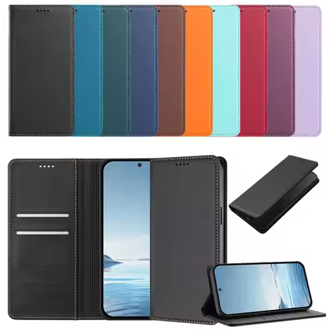 Magnetic Wallet Flip Leather Case For Xiaomi Poco F8 Ultra F7 X7 M7 F7 Redmi Note 15 Pro Plus 15C 14
