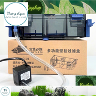 VuongAqua- BỘ LỌC TRÀN TRÊN KẸP THÀNH BAOYU ĐÃ KÈM BƠM BỂ CÁ CẢNH BỂ THUỶ SINH G30 G50 G60 - cho hồ