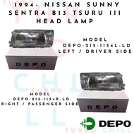 DEPO-215-1154R-L-LD 1994- NISSAN SUNNY SENTRA B13 TSURU III HEAD LAMP UNIT