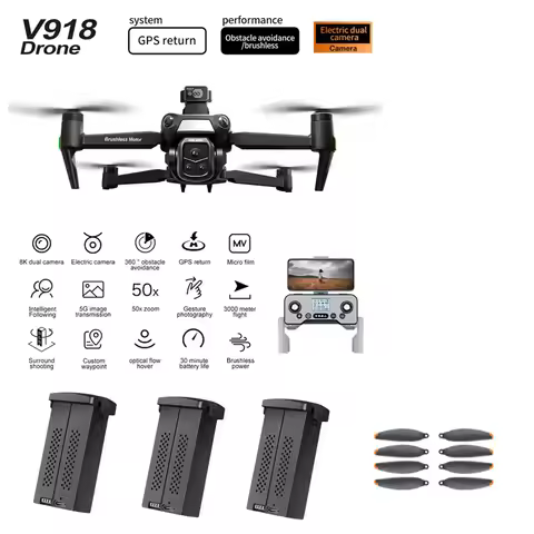 V918 Pro Drone Battery 7.4V 3000mAh V918 Pro Propeller Blade V918 Drones Spare Parts V918 Accessorie
