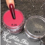 5in1 nail powder, flexible, smooth, easy to pull, black blk3 + red R20 jar 10g, 20g, 30g