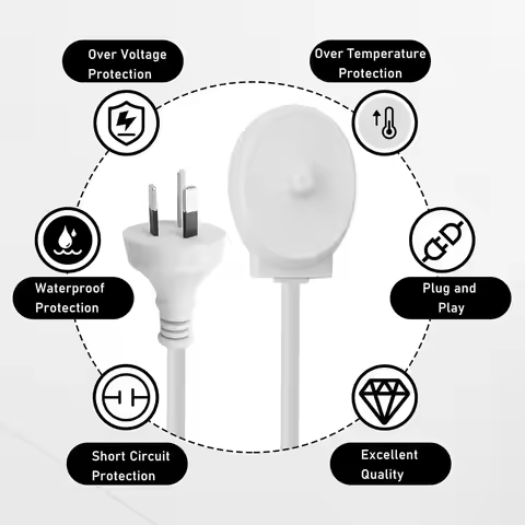 3-Pin AU Plug Inductive Charger Base, Electric Toothbrush Replacement for Braun Oral B 3757 D36 D12 