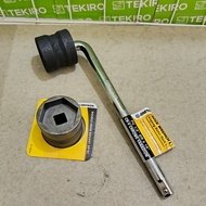 MATA CVT Shock Wrench Bit Package 39 x 41 mm + Offset L Socket Handle 1/ 2 Inch Double Socket/ 39 x 