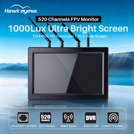Hawkeye Captain 4IN1 FPV Monitor 10.2in 1000LUX 520CH Tracking Loop Scan Mode 1.2G/3.3G/4.9-5.8-6-7-