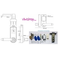 Electric Door Handle Touch Screen Card Tapping PIN Digital Door Lock LS