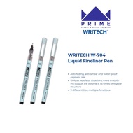 Writech W-704 Black Ink Liquid Fineliner Pen