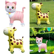 Cartoon Walking Animal Balloon On Wheels 3d Small Animal Walking Balloon Outdoor Decoration For E7q2