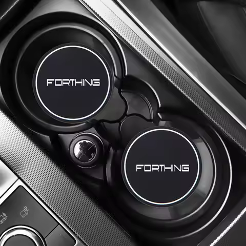For Dongfeng Forthing T5 EVO 2pcs Car Coaster Water Cup Cushion Storage Groove Protect Coaster Car C
