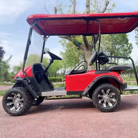 2025 Golf Cart 4 Seater Street Legal Electric Golf Cart 72V Lithium Custom Comfortable Electric Car 