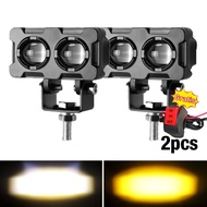 Lampu Sorot Laser Q9 3 Mata Cahaya Kuning Putih Lampu Tembak Led Foglamp CR7 SQL Waterproof Lampu Te