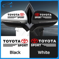 Ciscos Car Side Mirror Decoration Sticker Car Accessories For Toyota Wish Hiace Sienta Altis Harrier CHR Vios Rush Alphard Camry RAV4 Innova