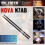 Vic Firth N7AB Nova Drumsticks 7A Black - (VICN7AB)