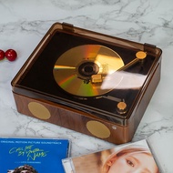 Yinwei Hifi Sound Quality Retro Cd Player Does Not Hurt the Dish Korean Entertainment Album Cd Player Chargeable with Remote Control Bluetooth Audio