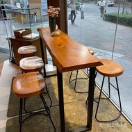 Solid Wood Bar Table Home Table and Chair Set Water Bar Bar Table Bar Table Wall Table High Bar Tabl