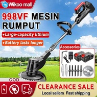 998VF Mesin Rumput Bateri Cordless Rechargeable Lithium Battery Grass Cutter Electric Grass Trimmers
