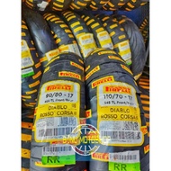 Paket Pirelli Diablo Rosso Corsa 2 II Ukuran 90/80-17 &amp; 110/70-17 soft