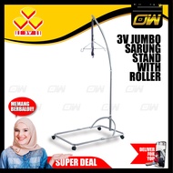 3V Jumbo Sarung Stand With Roller /Round Baby Spring Cot With Roller/Baby Bed/Baby Sleep Swing (Colo