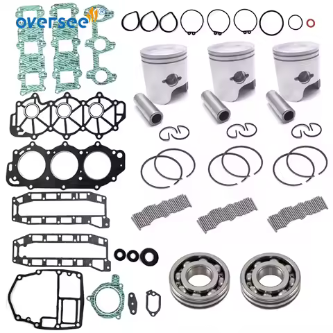 Crankshaft & Power Head Rebuild Kit STD For Yamaha 2T 40HP 50D(6H5) 50HP 3 Cyl 1984-1994 Outboard En