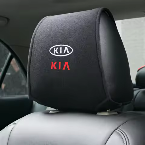 Qiya zhen jin 1PCS for Kia car headrest cover fit Rio Ceed Sportage Cerato Soul Picanto Accessories 