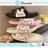 (CLEARANCE) Dreamtale Side Rabbit Indoor Slipper Bathroom Slipper Anti-slip Thick Rubber Living Room