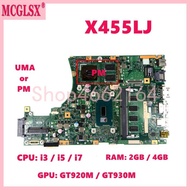 X455LJ  i3/i5/i7 CPU Mainboard For ASUS X455L X455LF X455LJ X455LB A455L F454L X455LA X455LAB X455LN