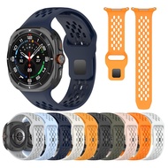 Breathable Silicone Watch Strap For Samsung Galaxy Watch Ultra Strap 47mm Sport Galaxy Watch 7 Strap