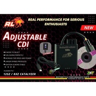 RED LEO LC135 WAVE125 EX5 RR150 125Z AND RXZ CATYLYZER 8MAP ADJUSTABLE CDI DAN CABLE MODE SAJA SAHAJ