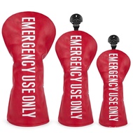 Golf Club Headcovers Red Premium Leather Golf Driver Fariway Wood Covers Hybrid Head Covers 3 Wood G