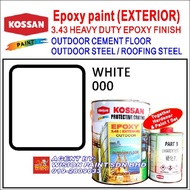 WHITE 000 (1 Liter) KOSSAN 3.43 EPOXY PAINT EXTERIOR FLOOR COATING FINISH