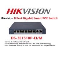 Hikvision DS-3E1510P-EI/M Hikvision 8 Port Gigabit Smart POE Switch - Hikvision Smart POE Switch