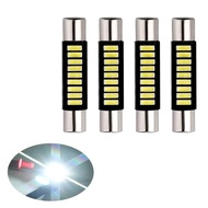 【HE NEW】4x 29mm LED Vanity Mirror Light 6000K White Shade Bulb 6641 6614F for Dodge