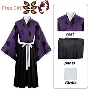 《427》【COSER 77】ชุดฮาโลวีนสำหรับผู้ชายอะนิเมะฆ่าปีศาจชุดคอสเพลย์ผู้หญิง Kokushibo Kimetsu No Yaiba Ko