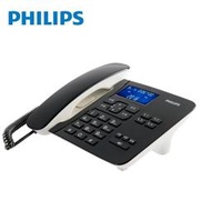 PHILIPS 飛利浦 時尚設計 超大螢幕双接孔 有線電話/有線電話機/市內電話機  CORD492B/CORD492W