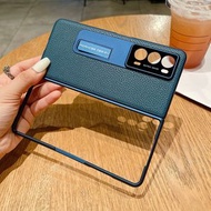 內地直送 - 荣耀 左右折叠支架款荔枝纹系列适用荣耀Magic V手机壳荣耀Magic Vs2防摔保护套荣耀Magic Vs男女款-蓝色 荣耀Magic V