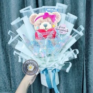 Bouquet Coklat Bear Silverqueen Valentine Gift Boneka Beruang | Bucket