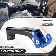 For Honda NSS FORZA 350/300/250/125/150/750 Modified Heavy Duty Hook Bag Helmet Hanger Motorcycle Rear View Mirror Mount Holder Bracket Hook Accessories