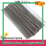 YOLAN 10Pcs Compression Spring, 65Mn Spring Steel 0.3 0.4 0.5 0.6 0.7 0.8 1mm Long Coil Spring,  Y-t