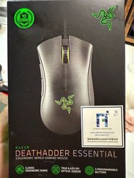 PC Mouse Razer Deathadder Essential Black Ergonomic Wired Gaming Mouse