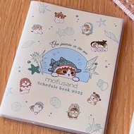 Cute cat 2025 calendar - A6 color page planner, note diary