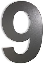 KTC-HOME - Premium House Number Iron Glimmer with Mounting Material - Powder Coated - Arial - Height