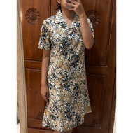 Preloved vintage flowers midi dress vintage floral dress summer dress