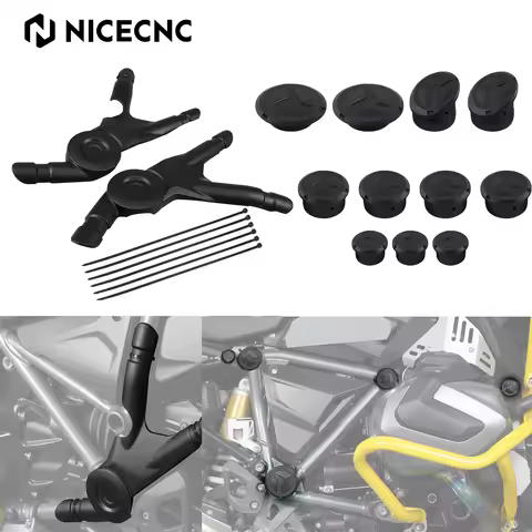 NICECNC Motorcycle Frame protector 11pcs Frame Hole Caps Plug For BMW R1250GS Adventure 2018-2024 R1