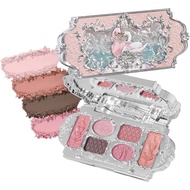 Flower Knows Swan Ballet Series Eyeshadow Palette - Luxurious Genuine Pink Swan 5-Color Eyeshadow Pa