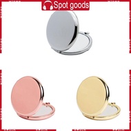 WIN 2 5 Inch Round Pocket Makeup Mirror Handheld Travel Makeup Mirror Round