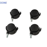 OONE Chair Wheel Swivel Universal Black For Industrial Furniture with Brake Trolley Plate M8 Screw F