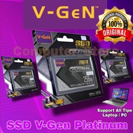 SSD VGen 128GB 256GB 512GB 1TB Tera Sata 3 V-Gen Platinum Sata III 2,5inch Speed 550Mbps SSD Untuk Semua tipe Laptop Asus Lenovo HP Dell Sony PC Notebook AIO Macbook Garansi Produk Resmi